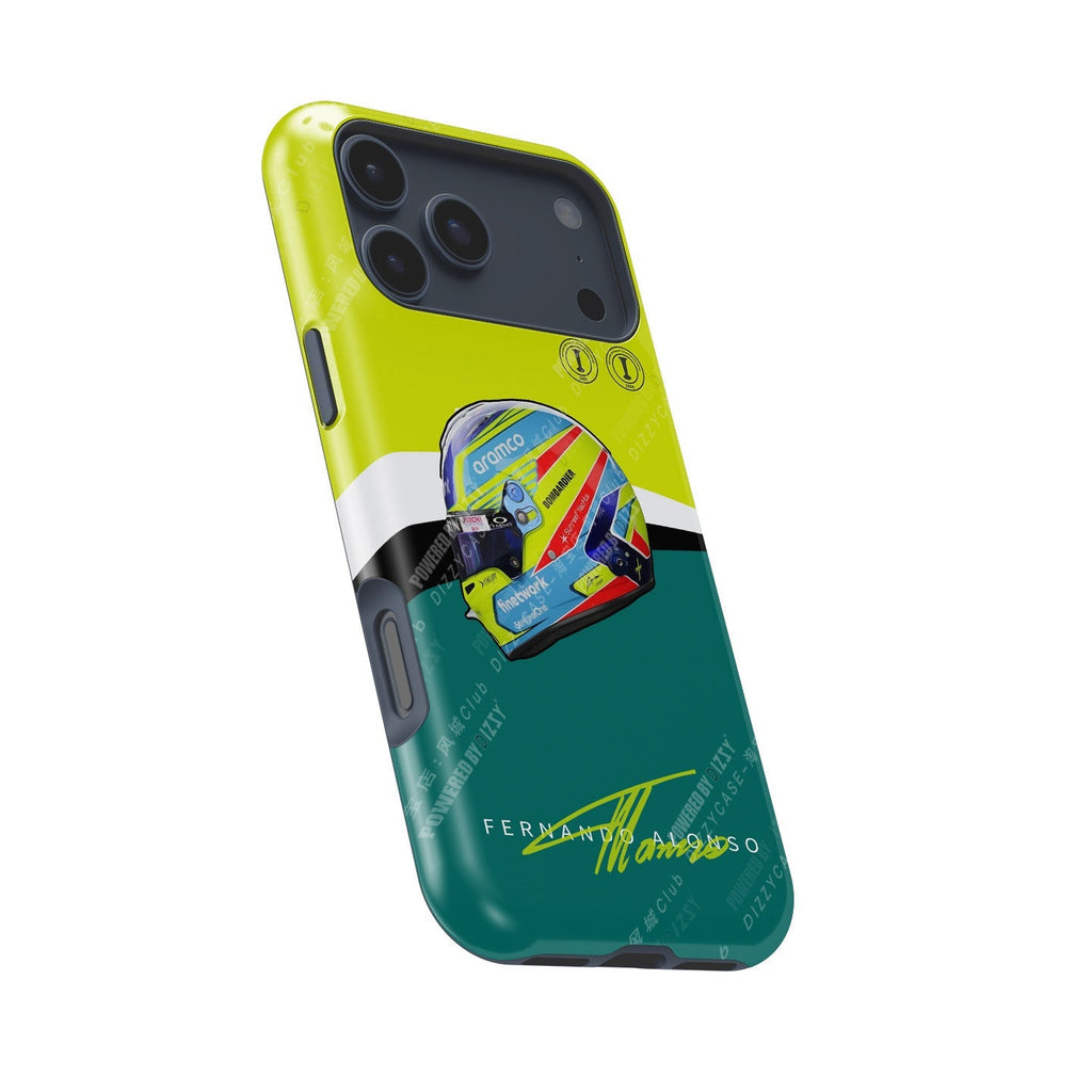 Fernando Alonso 2023 Helmet Phone Case: Stylish & Protective