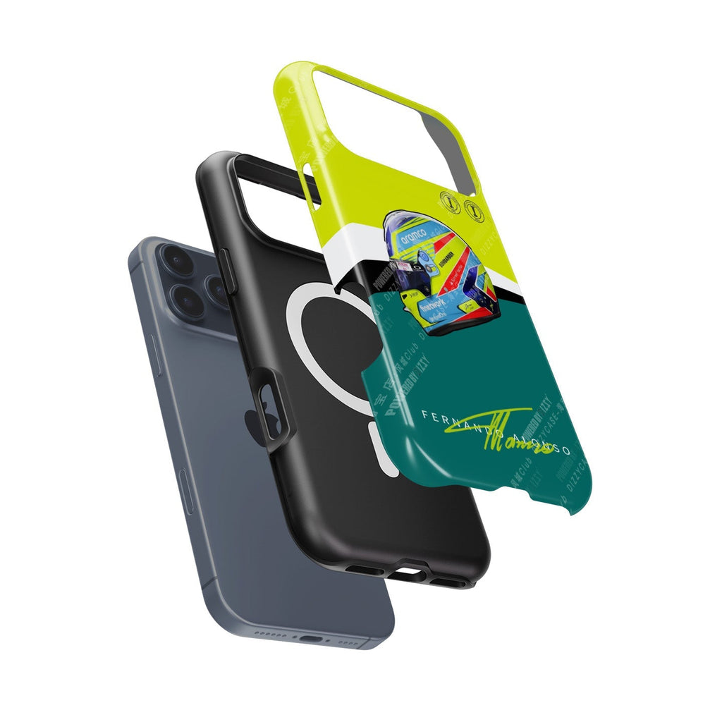 Fernando Alonso 2023 Helmet Phone Case: Stylish & Protective