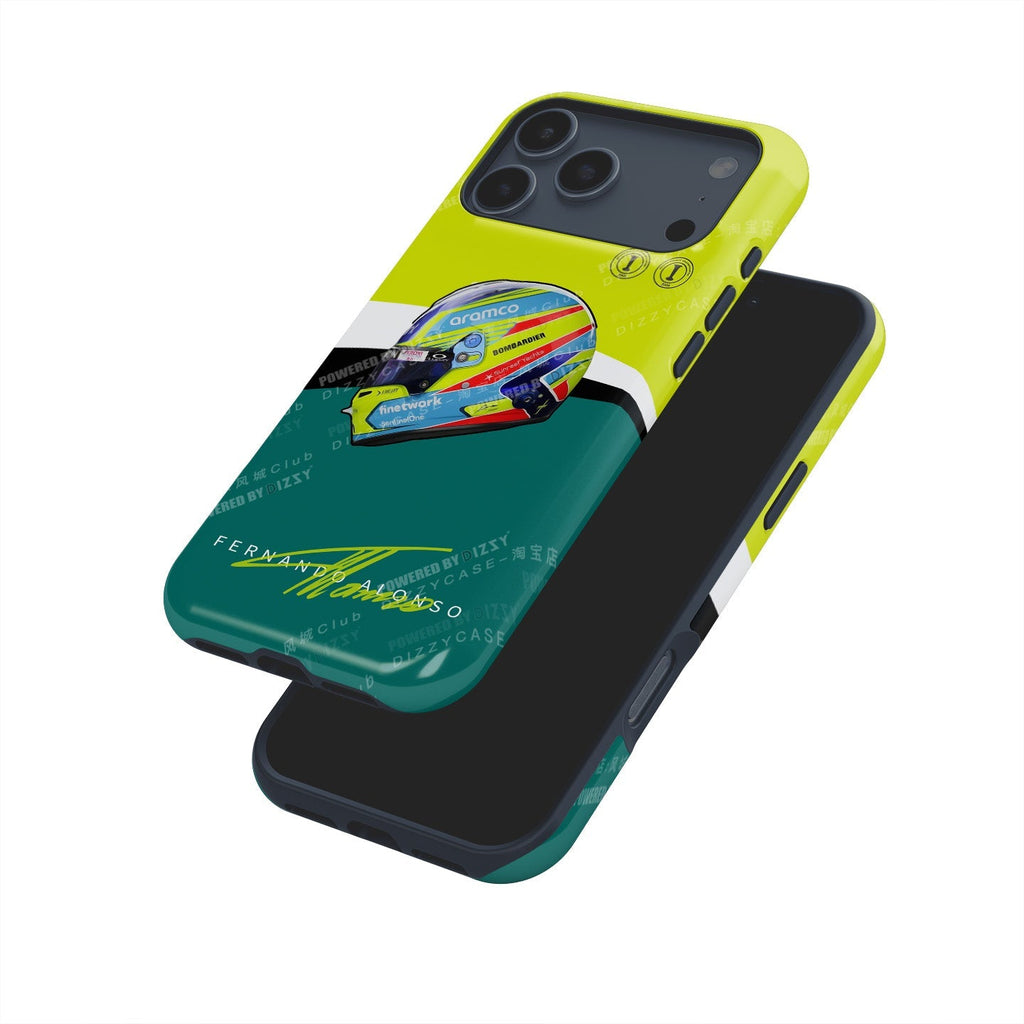 Fernando Alonso 2023 Helmet Phone Case: Stylish & Protective
