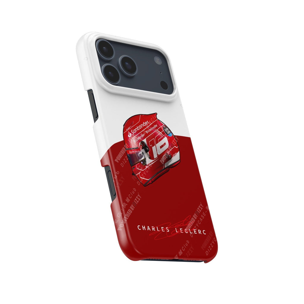 Charles Leclerc 2023 iPhone Case with Iconic Helmet Design