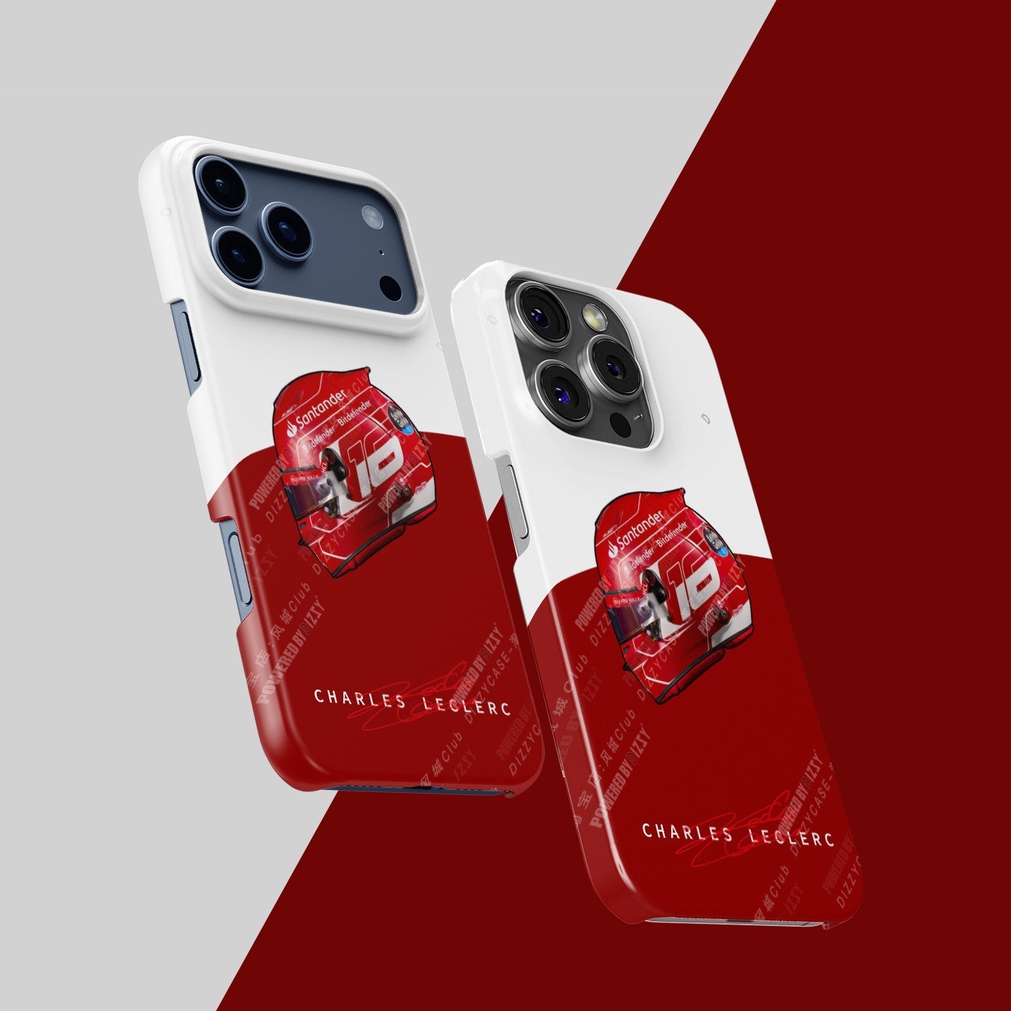 Charles Leclerc 2023 iPhone Case with Iconic Helmet Design