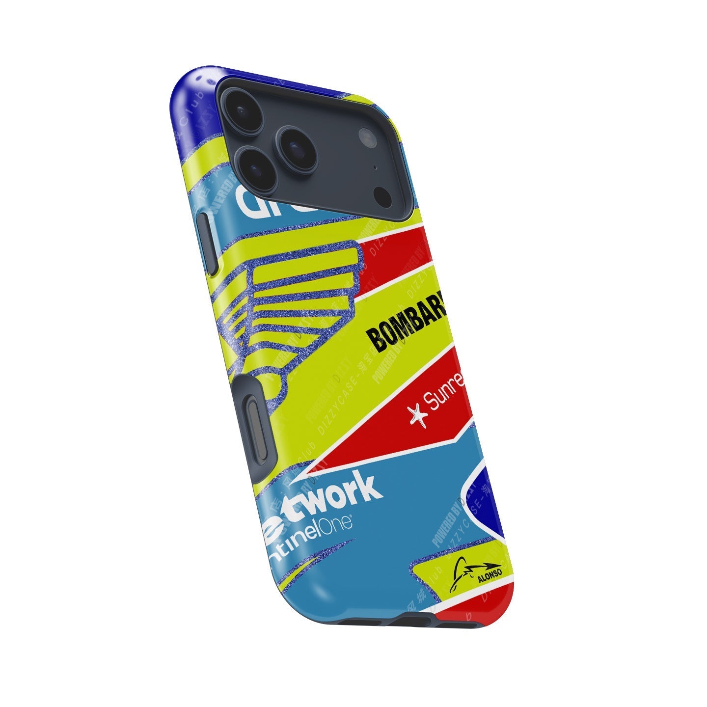 Fernando Alonso 2023 F1 Helmet Case for Apple iPhones