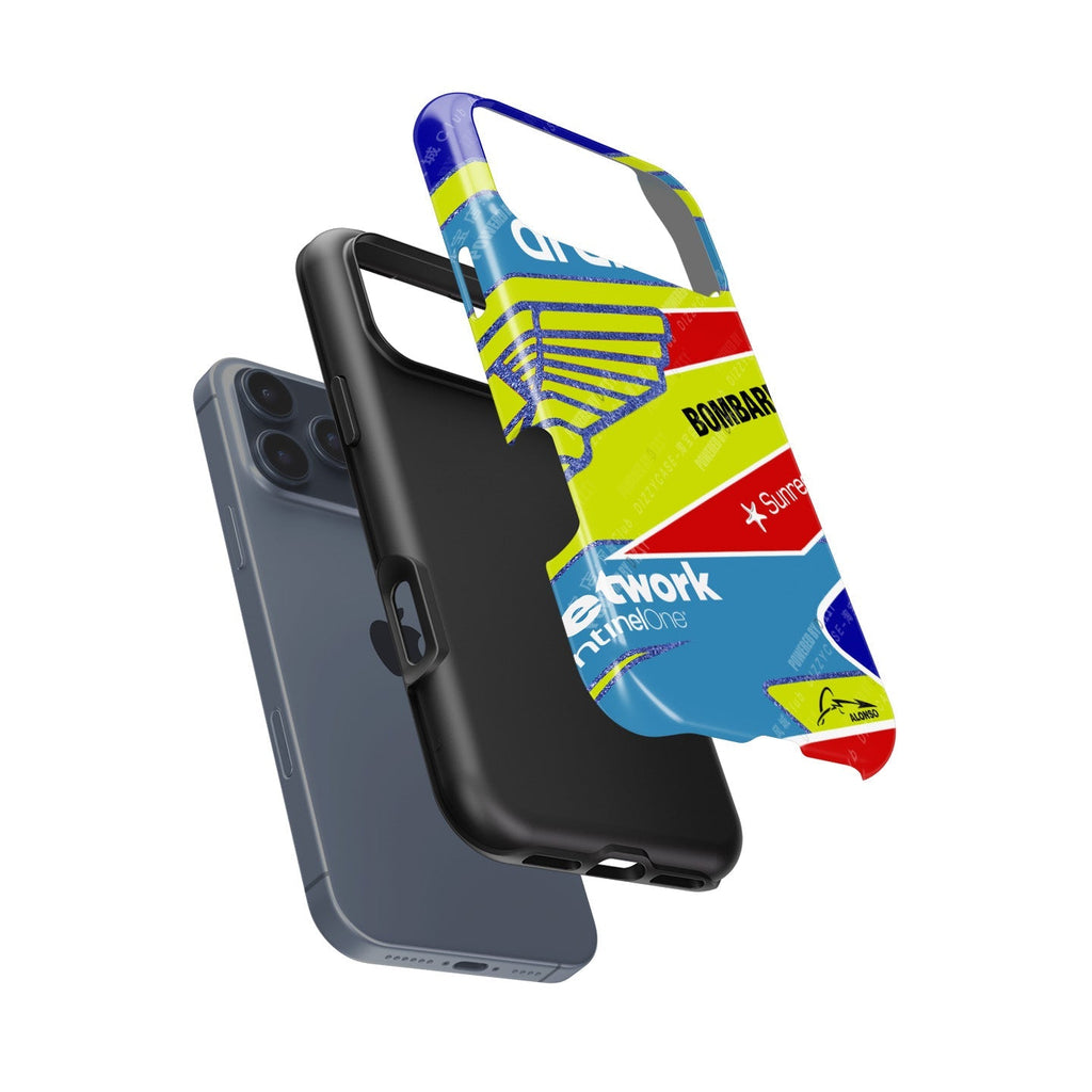 Fernando Alonso 2023 F1 Helmet Case for Apple iPhones