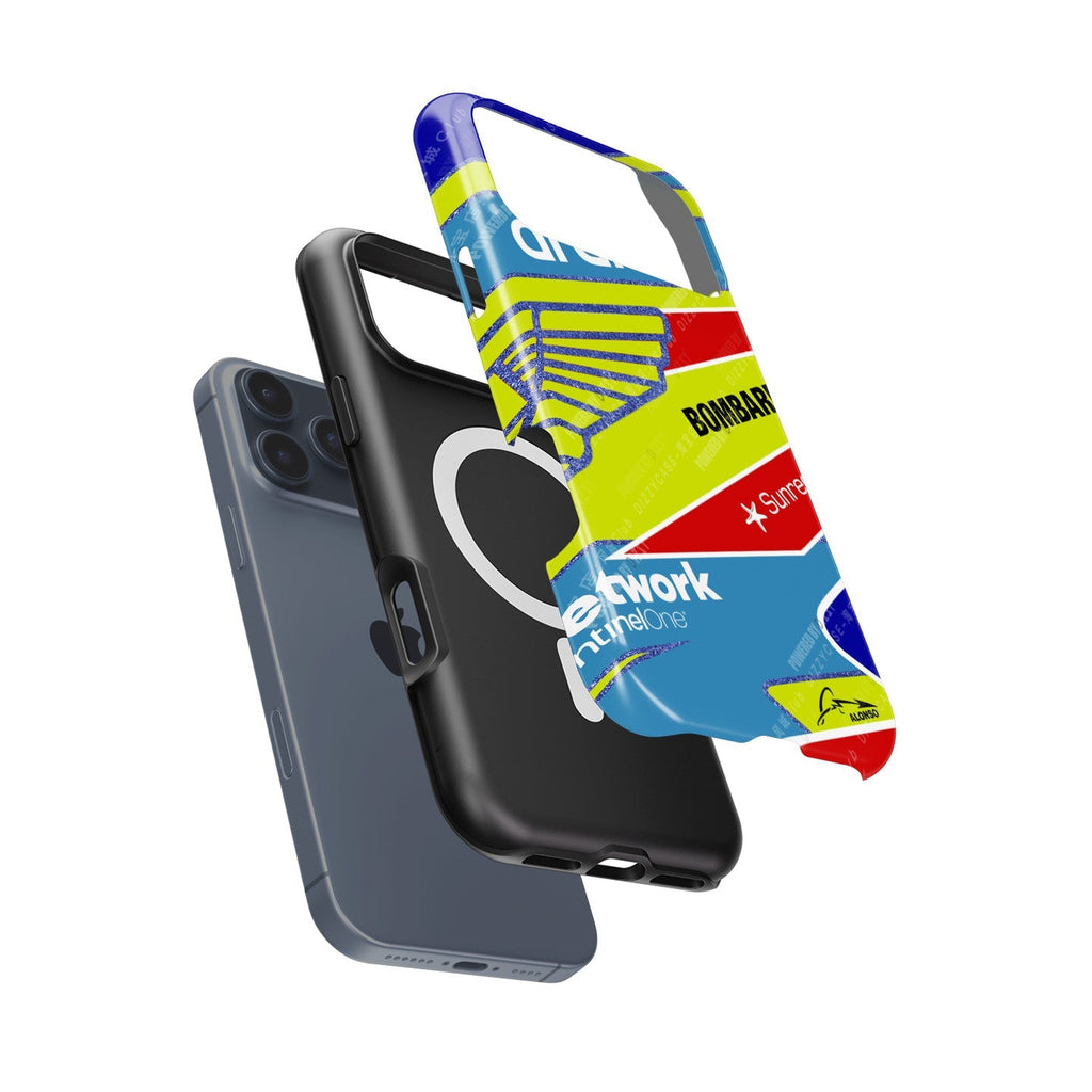 Fernando Alonso 2023 F1 Helmet Case for Apple iPhones