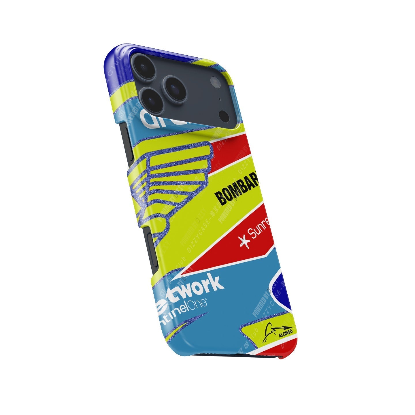 Fernando Alonso 2023 F1 Helmet Case for Apple iPhones
