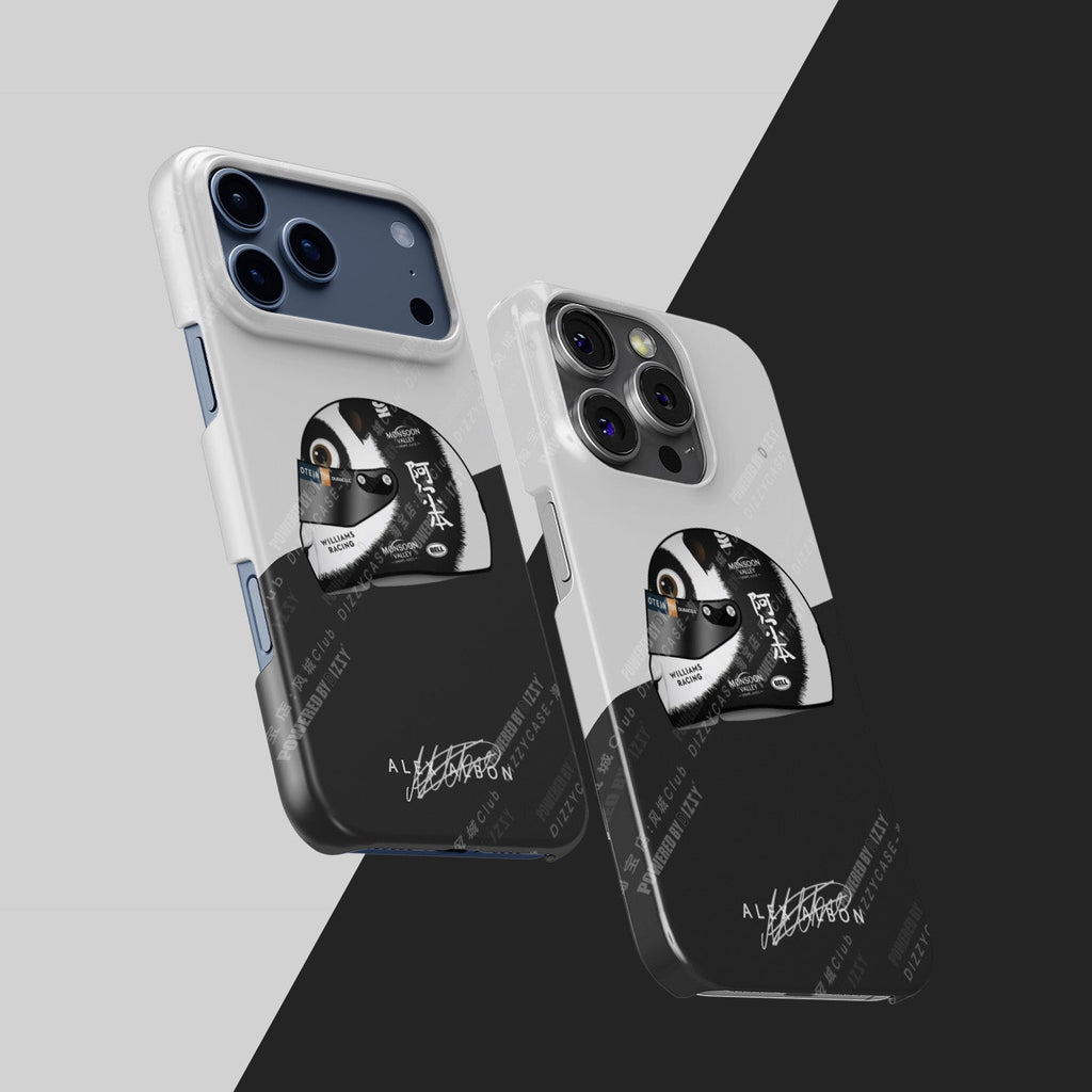 Panda-monium iPhone Case - Alex Albon 2024 China Helmet