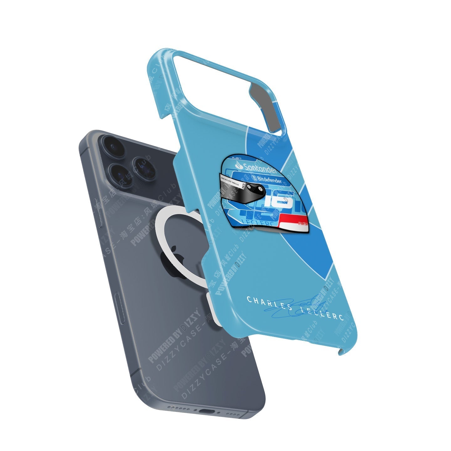 Charles Leclerc 2024 Miami Helmet Phone Case: Sleek & Bold