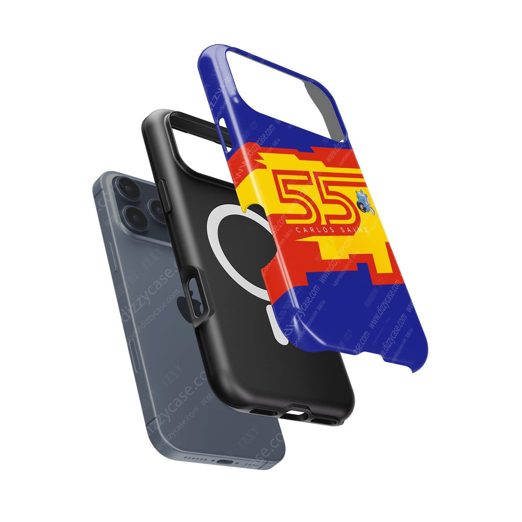 Carlos Sainz 2025 Williams Helmet Edition Phone Case ?¡ìC Spanish Spirit Design for iPhone