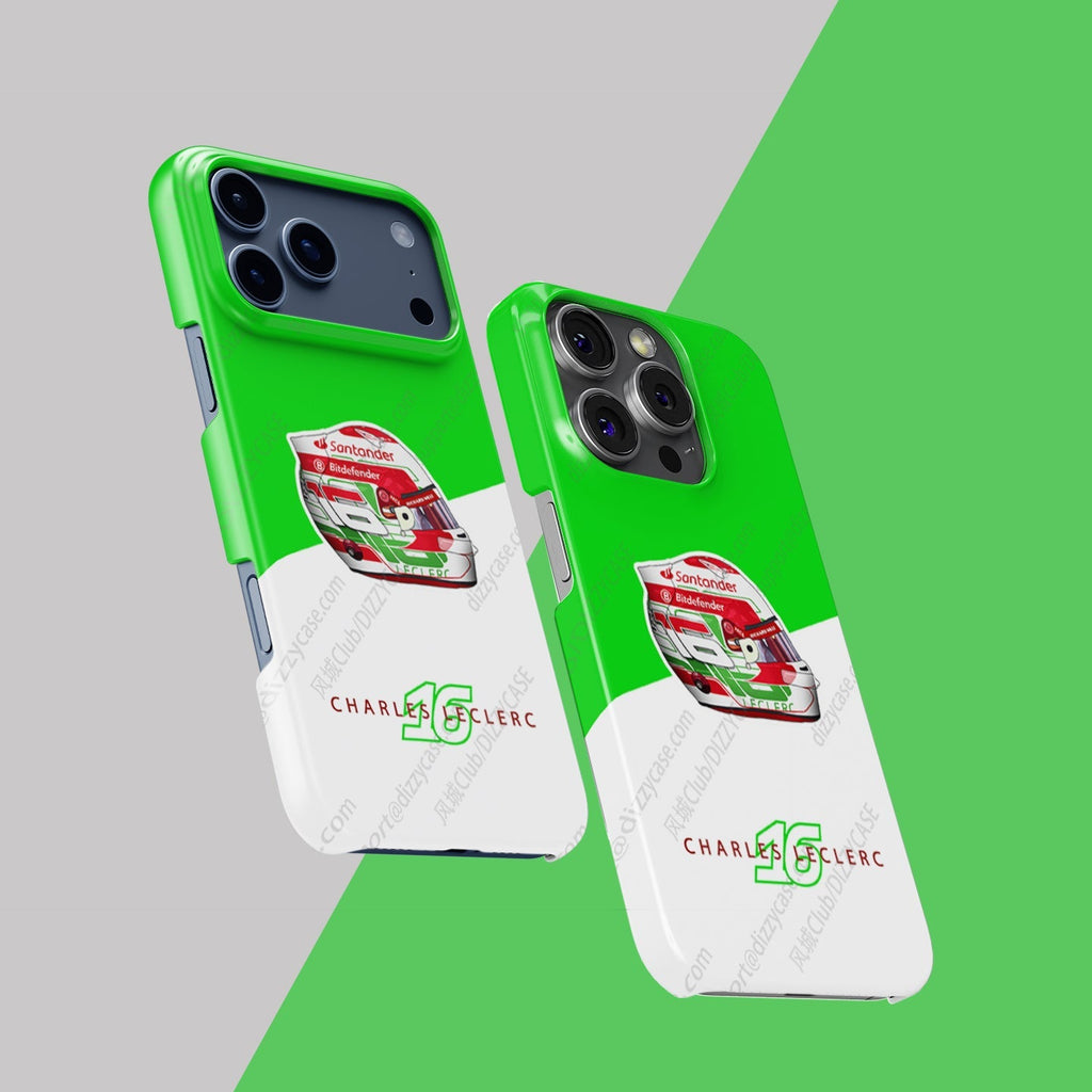 Charles Leclerc 2024 Italian Grand Prix Helmet iPhone Case ?¡ìC Ferrari Edition