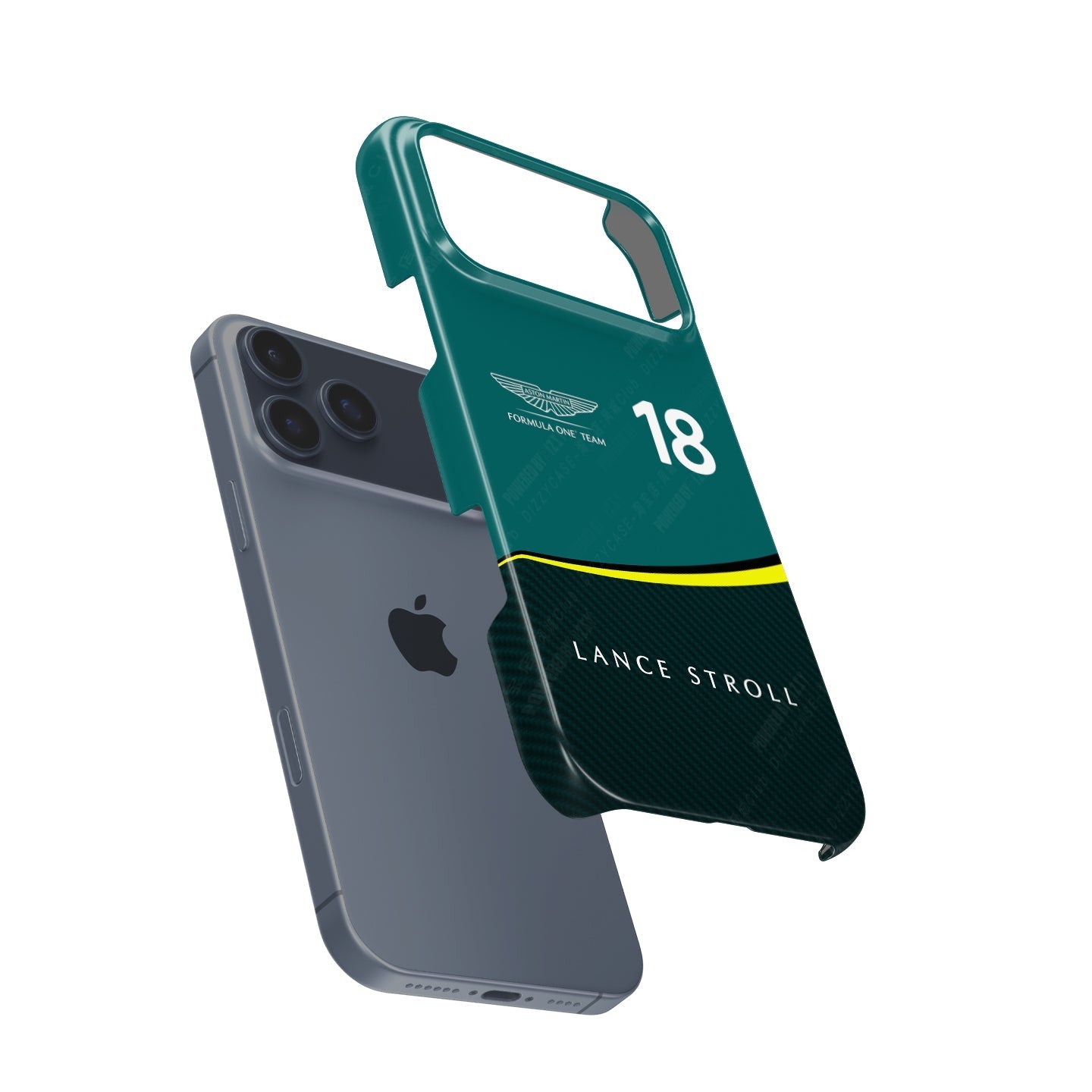 Show Your Support for Lance Stroll with Aston Martin F1 Livery Phone Case