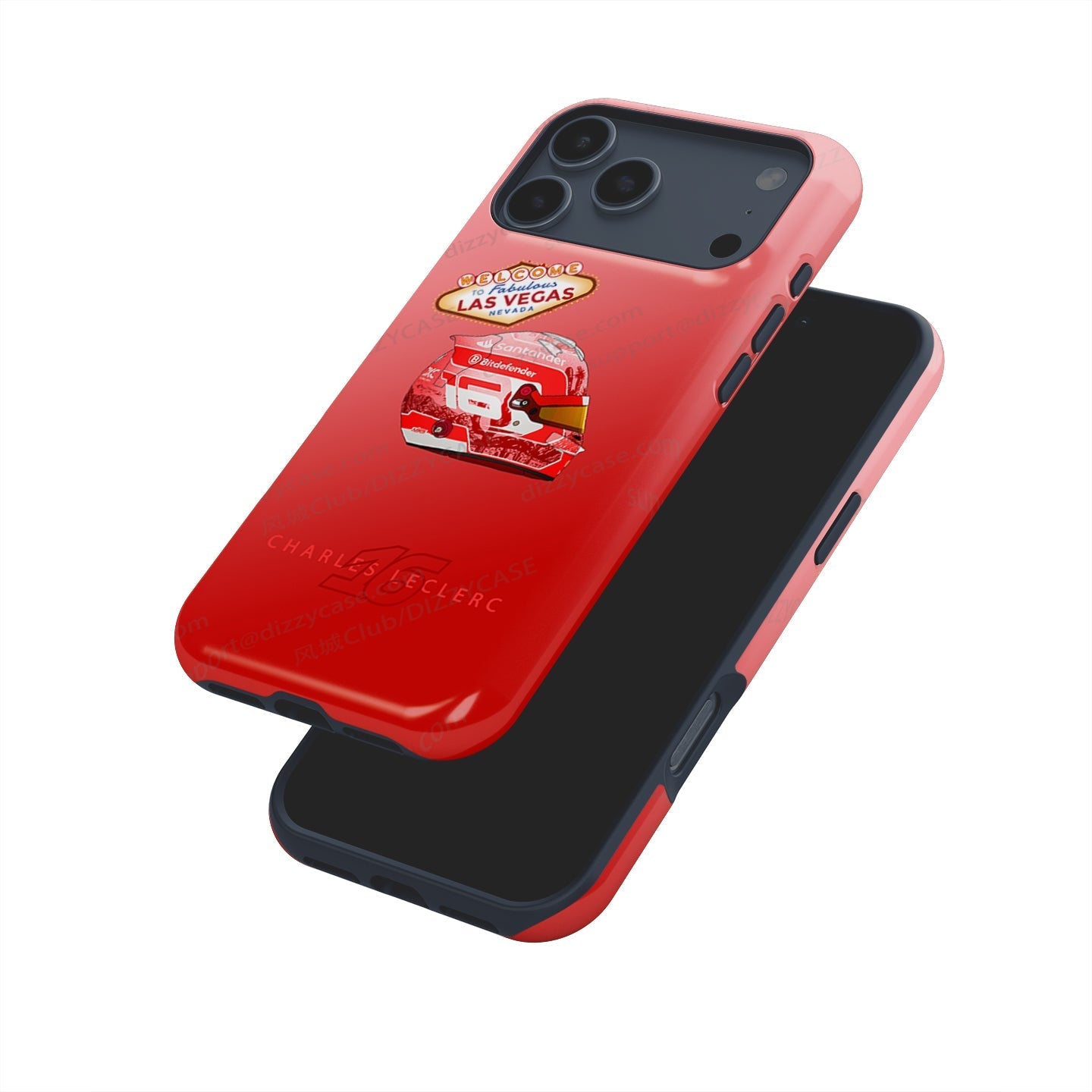 Charles Leclerc Las Vegas Grand Prix 2024 F1 Helmet iPhone Case
