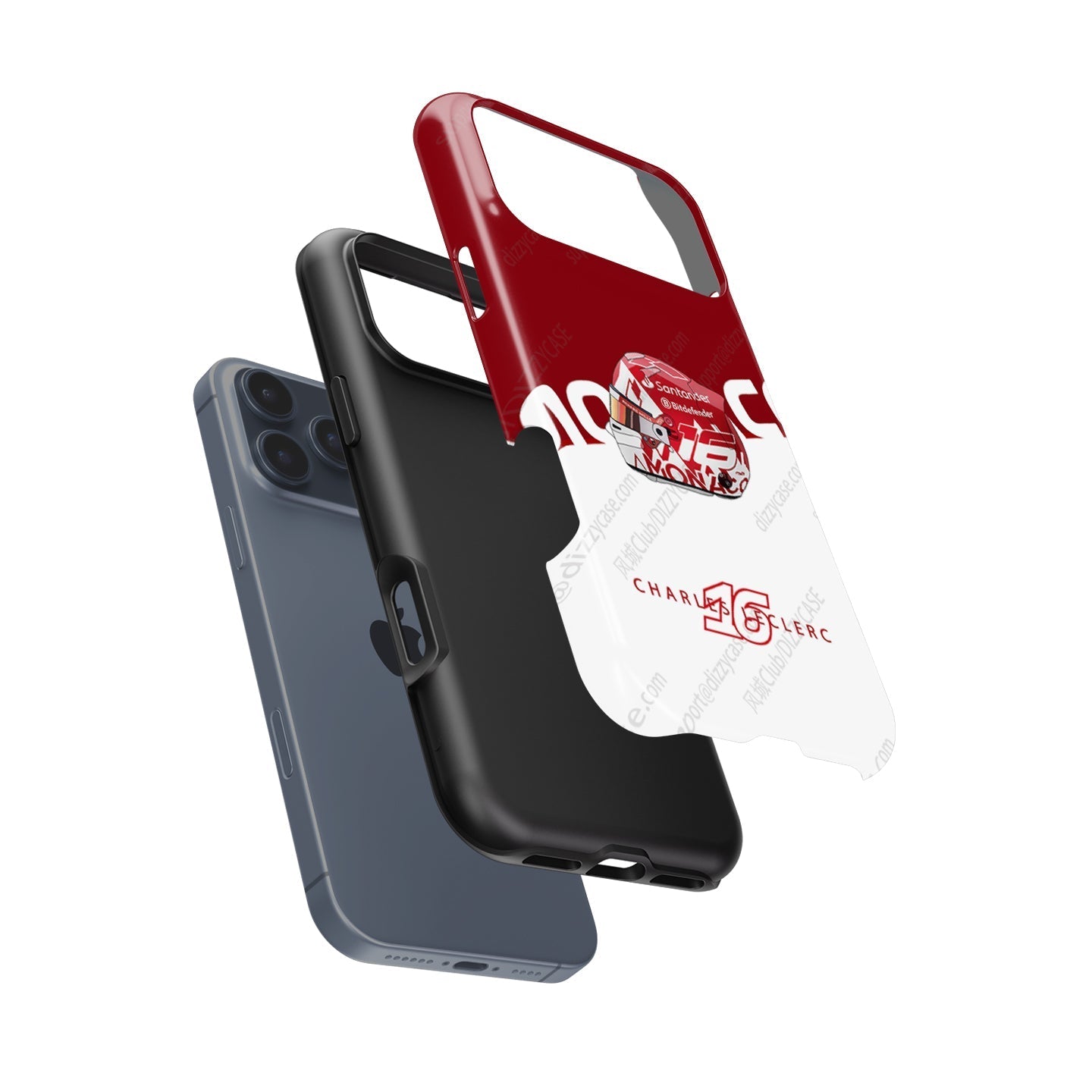 Charles Leclerc 2024 Monaco Grand Prix Helmet iPhone Case ?¡ìC Ferrari Edition