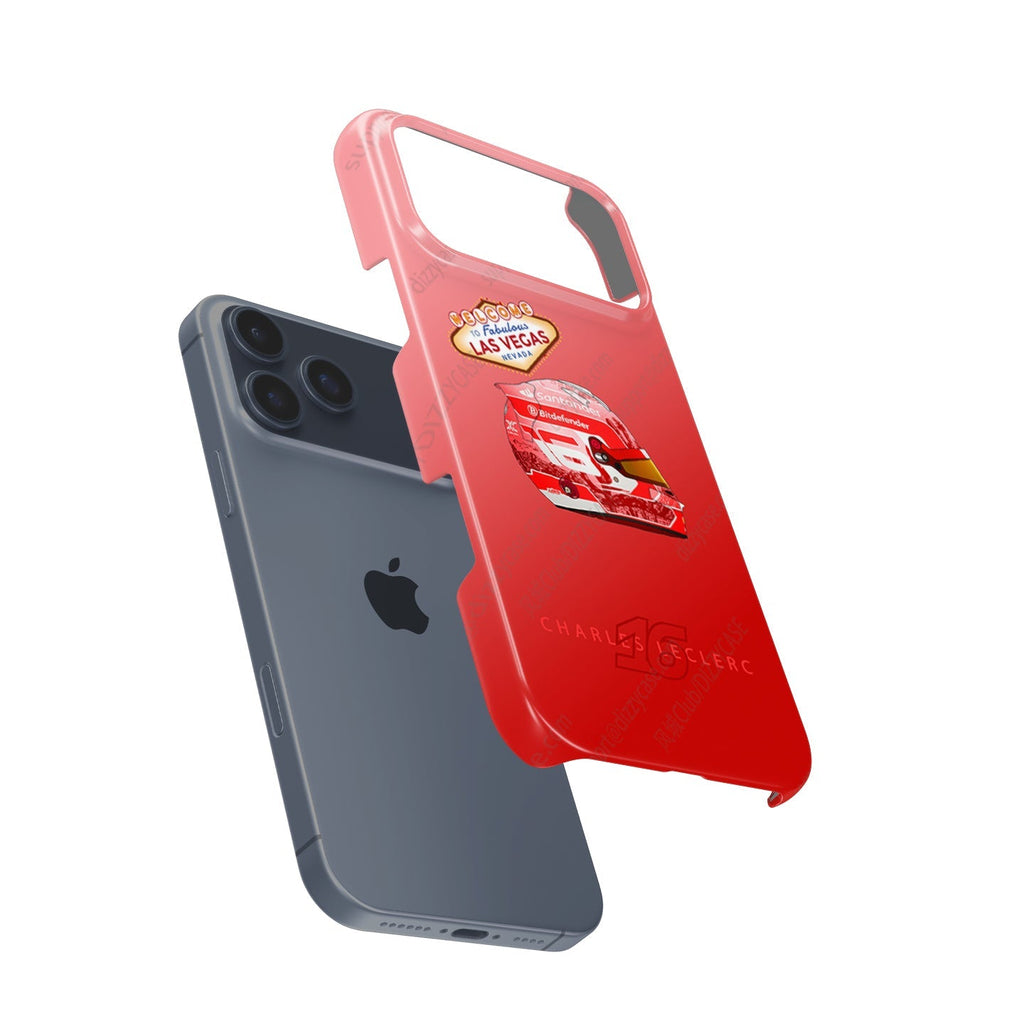 Charles Leclerc Las Vegas Grand Prix 2024 F1 Helmet iPhone Case