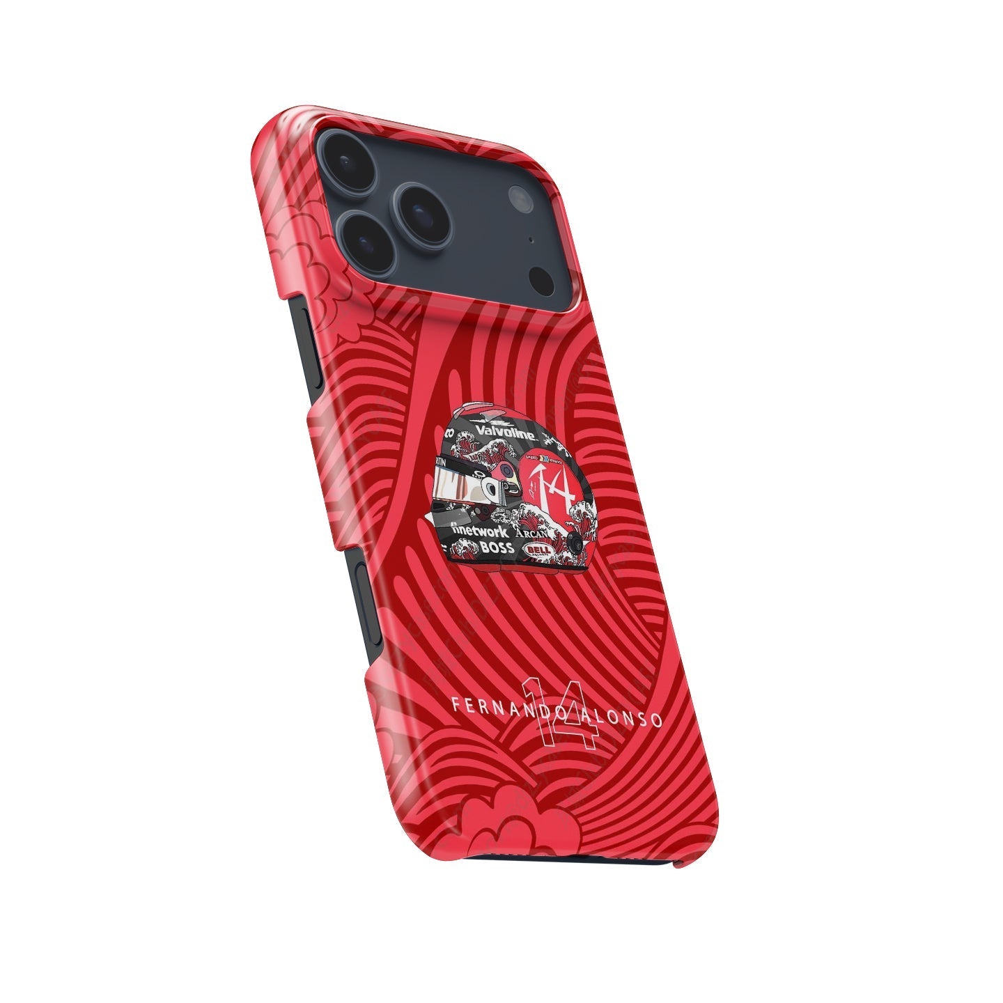 Fernando Alonso 2024 Japanese Grand Prix Helmet iPhone Case ?¡ìC F1 Fan Gift