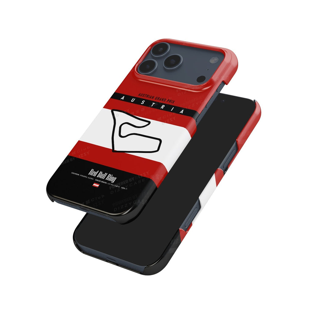 Austria GP iPhone Case ?¡ìC Red Bull Ring Track Map Design