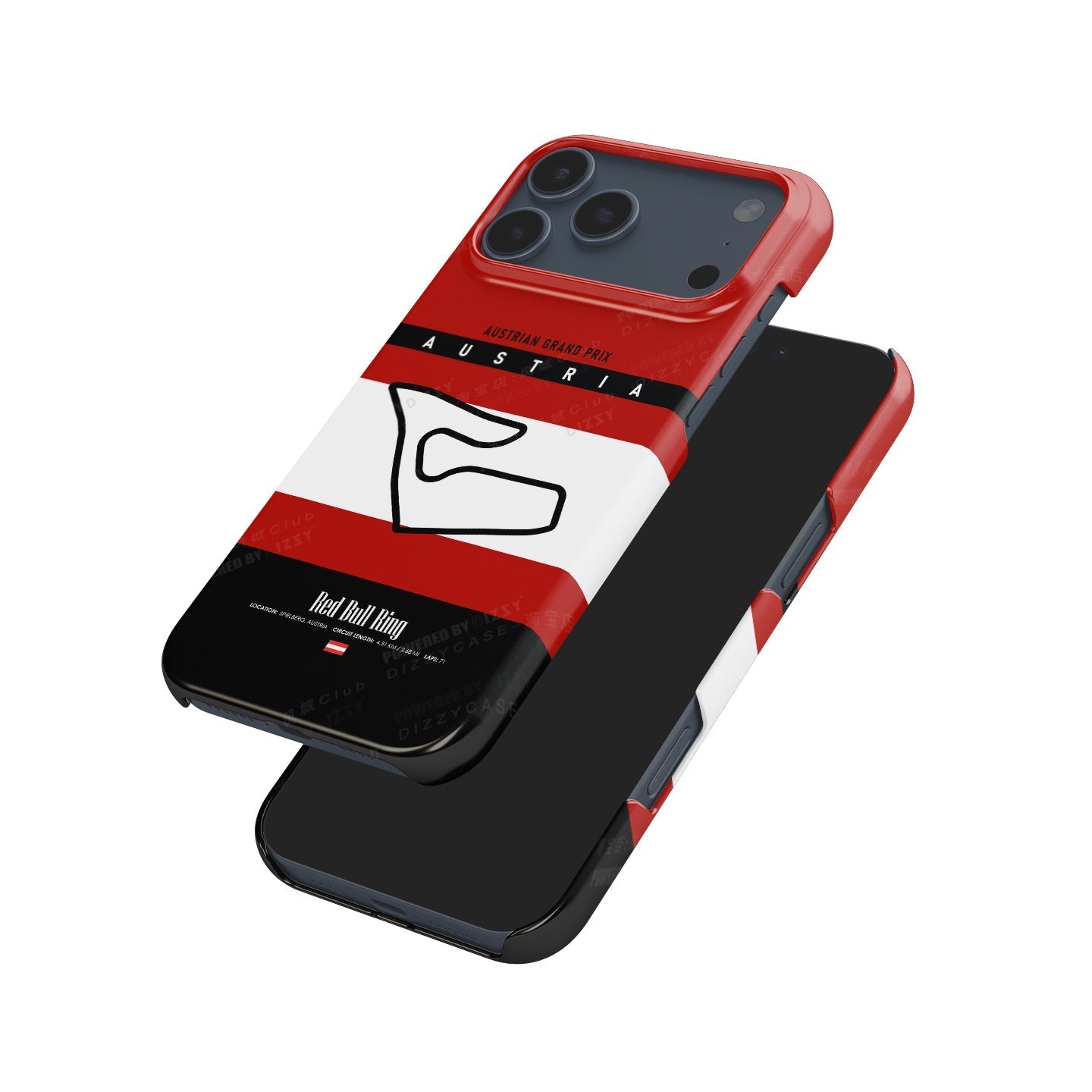 Austria GP iPhone Case ?¡ìC Red Bull Ring Track Map Design