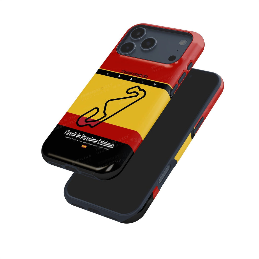 Spanish Grand Prix Track Map iPhone Case ?¡ìC For F1 Fans