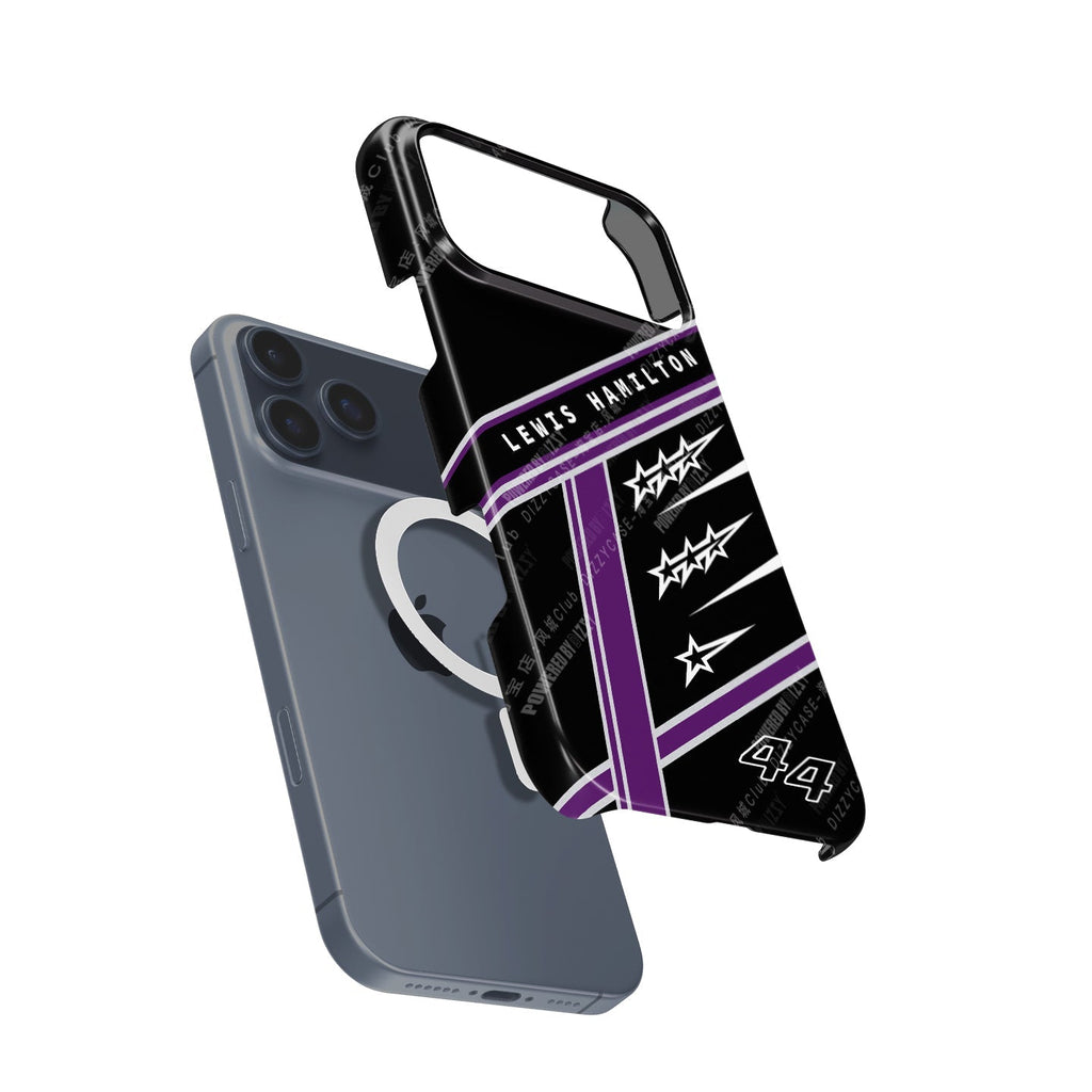 Lewis Hamilton 7 World Titles iPhone Case - Seven Crowns Helmet Design