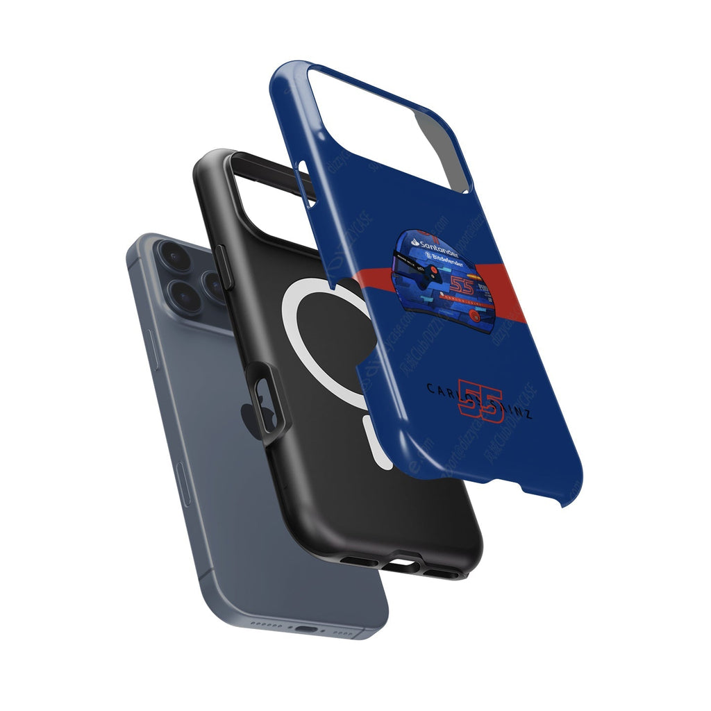 Carlos Sainz 2024 Miami Grand Prix Helmet iPhone Case ?¡ìC F1 Fan Edition