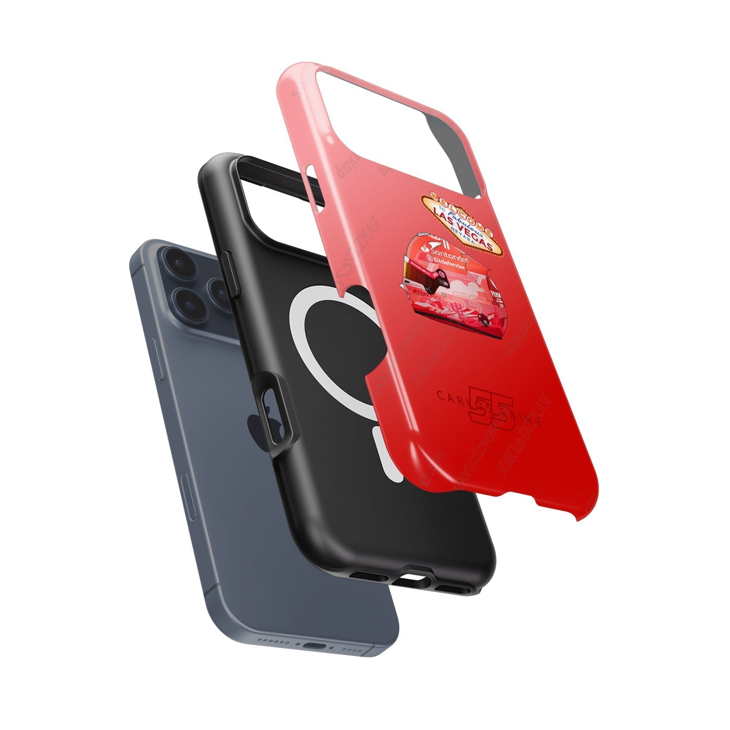 Carlos Sainz 2024 Las Vegas Grand Prix Helmet iPhone Case ?¡ìC F1 Fan Edition
