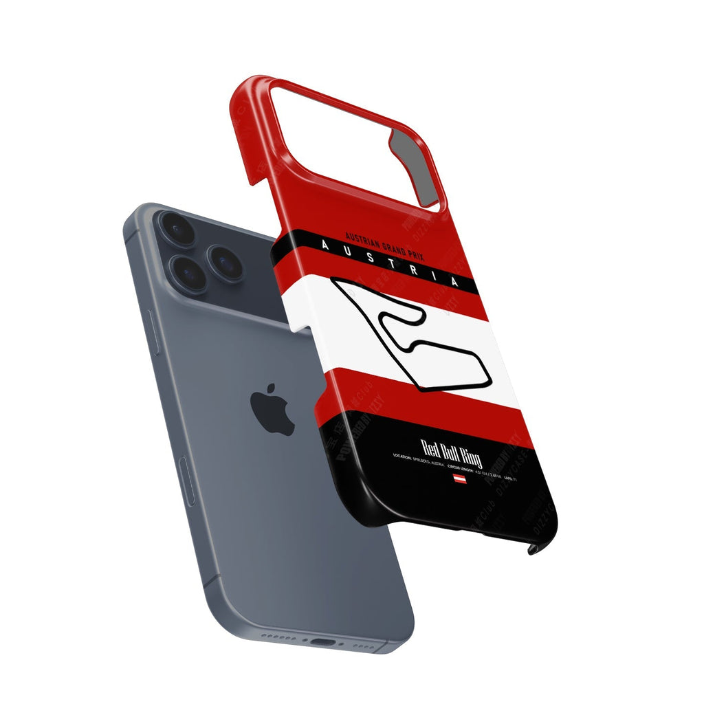 Austria GP iPhone Case ?¡ìC Red Bull Ring Track Map Design
