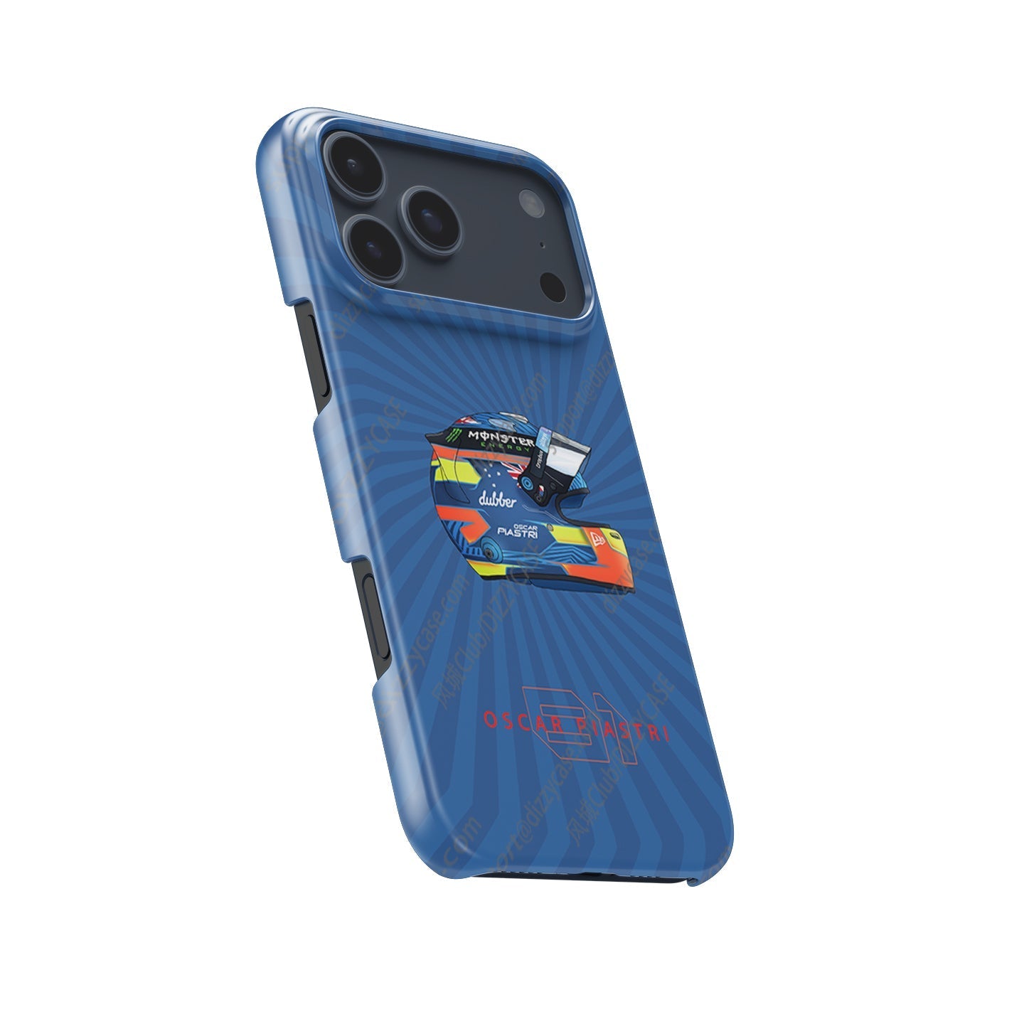 2024 Oscar Piastri McLaren F1 Helmet iPhone Case - F1 Fan Gift