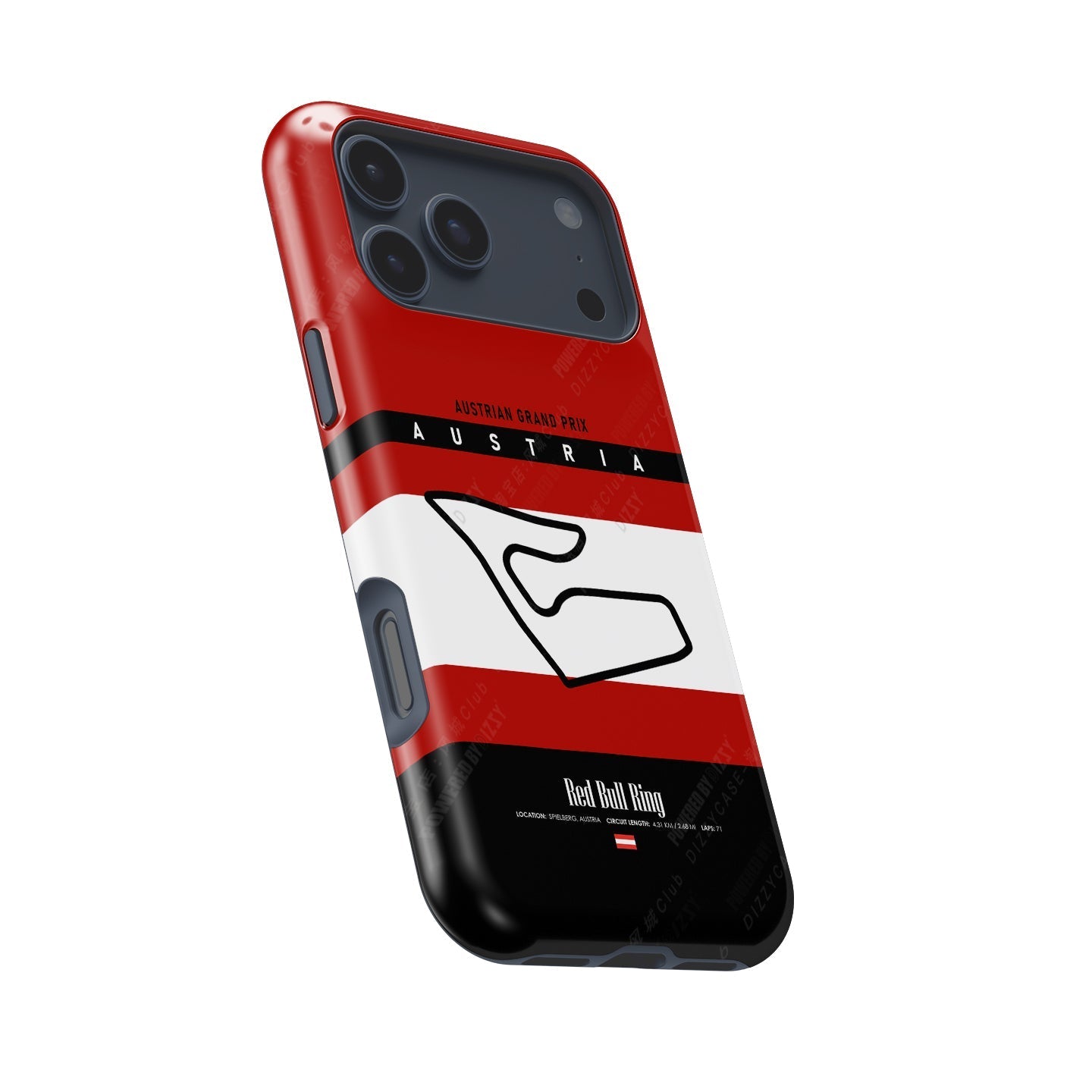 Austria GP iPhone Case ?¡ìC Red Bull Ring Track Map Design