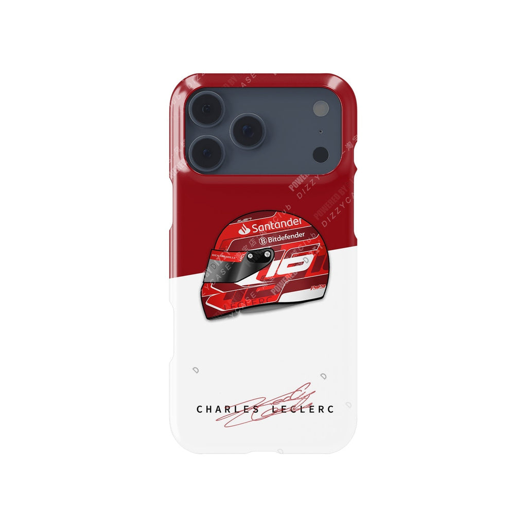 Feel the Speed: Charles Leclerc 2024 Grand Prix Helmet Phone Case