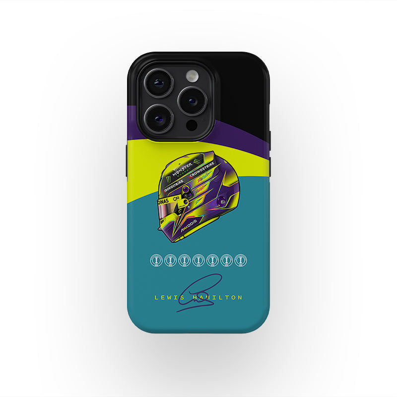 2023 Lewis Hamilton Helmet iPhone Case - Racing Legend Edition