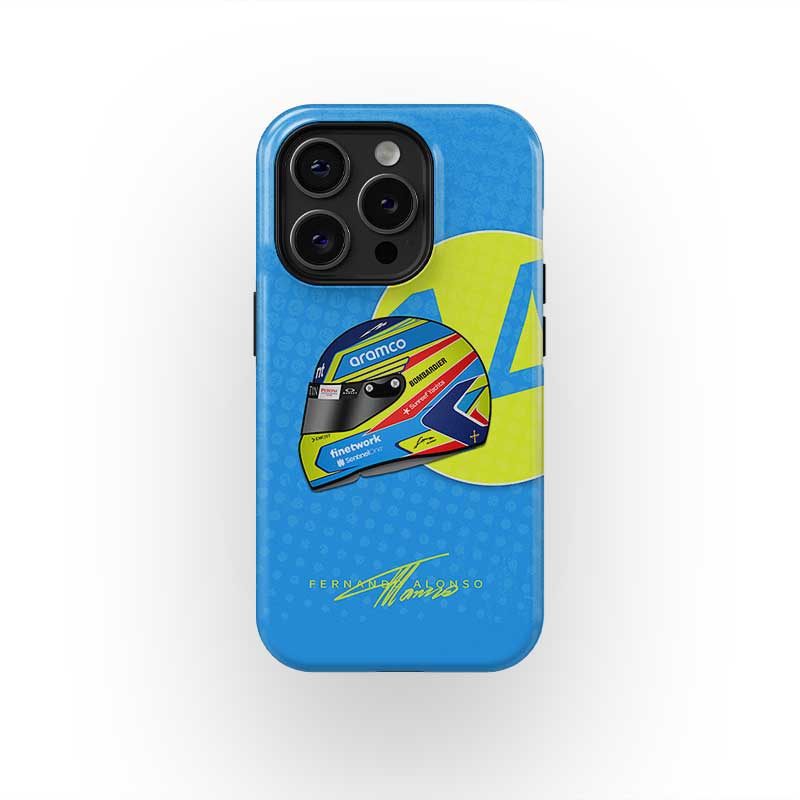 Fernando Alonso 2023 Helmet Phone Case ?¡ìC Celebrate Racing Legend