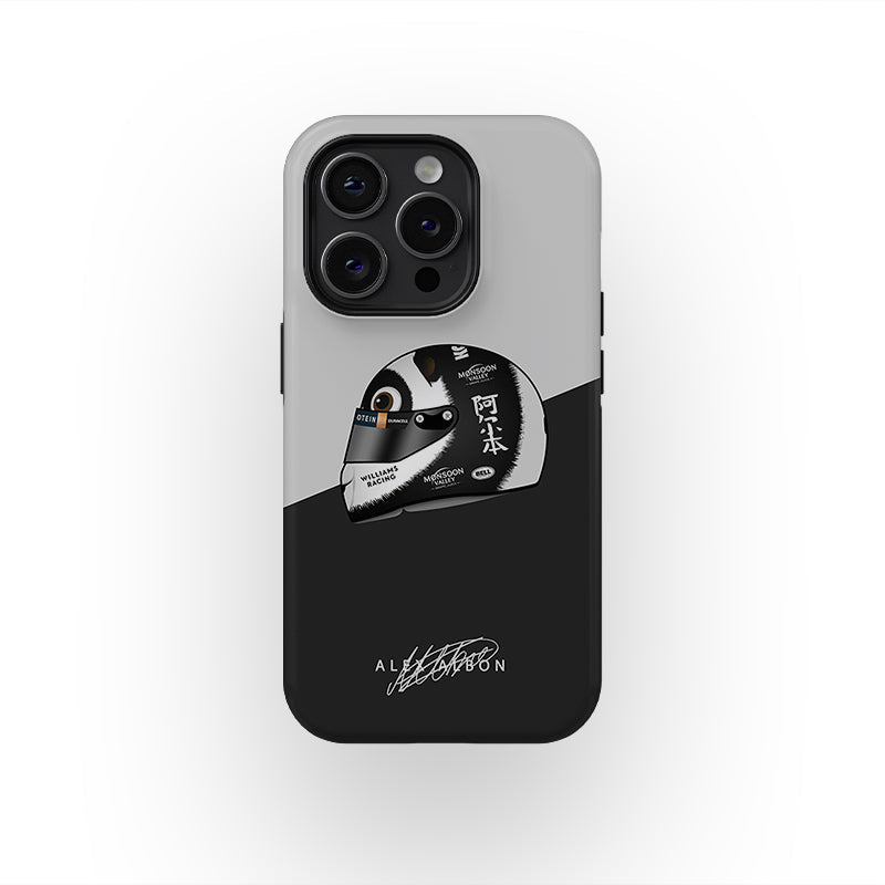 Panda-monium iPhone Case - Alex Albon 2024 China Helmet