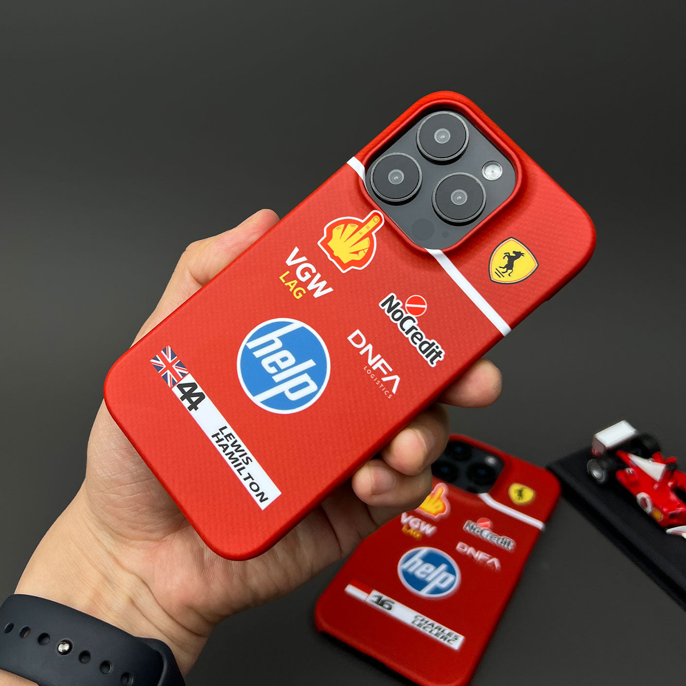 Lewis Hamilton Ferrari Parody Race Suit Phone Case ?¡ìC Satirical ???HELP??¨¤ Edition (for iPhone)