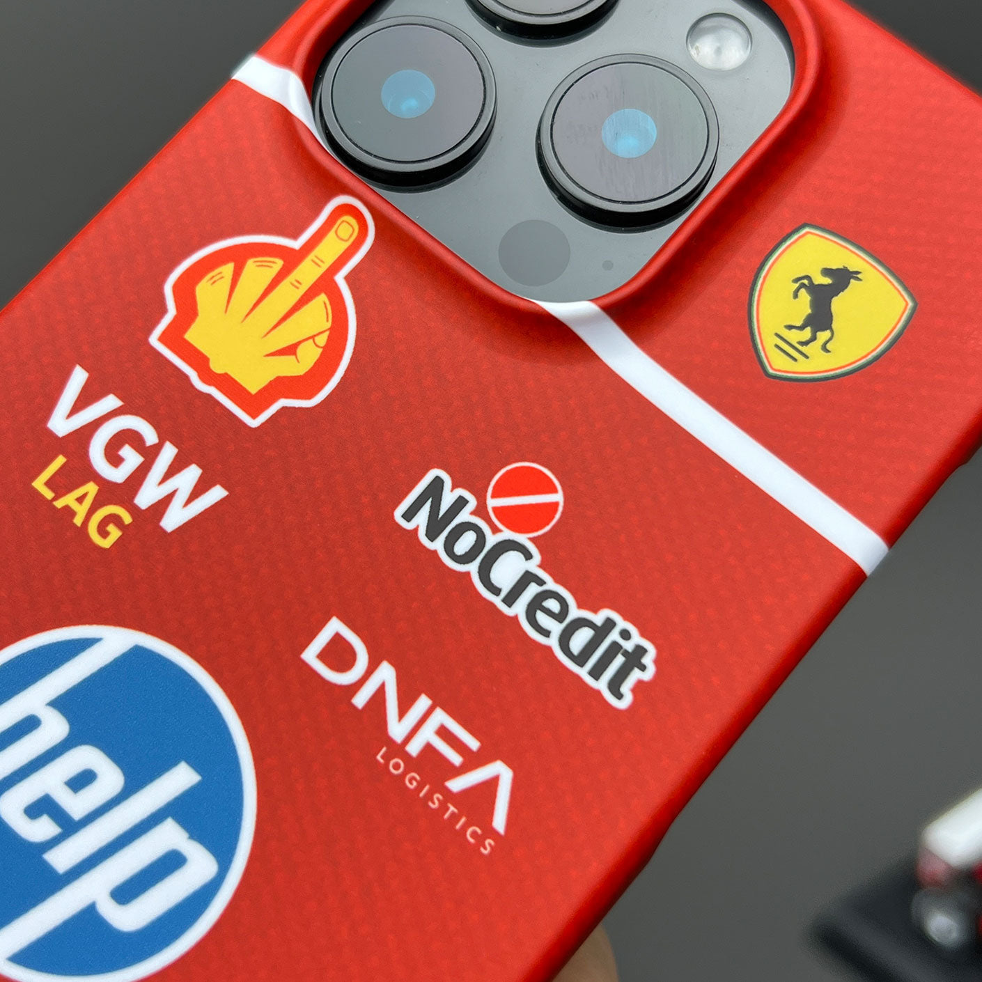 Lewis Hamilton Ferrari Parody Race Suit Phone Case ?¡ìC Satirical ???HELP??¨¤ Edition (for iPhone)